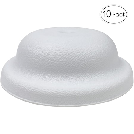 American Built Pro Clean-Out Cover Plate, 9-1/4 in. Diameter Plastic Flat Chrome (10-pk), PK10 109FC P10